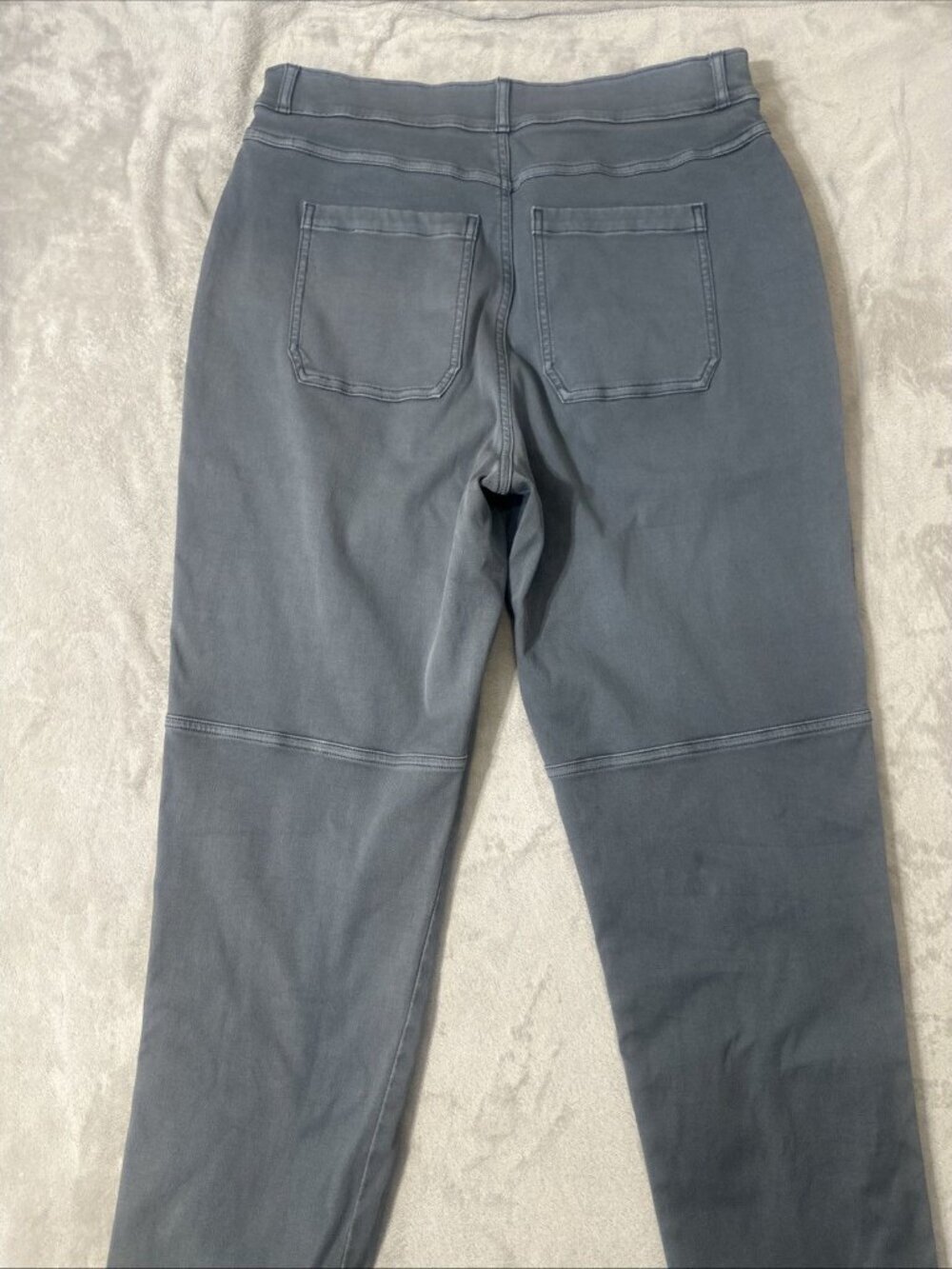 SPANX Pants XL Stretch Twill Straight Leg Blue - Picture 9 of 9